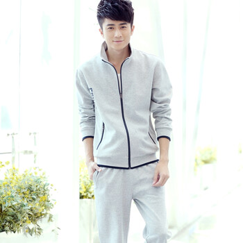 2014春季新款<em>男士卫衣立领开衫</em>户外运动休闲