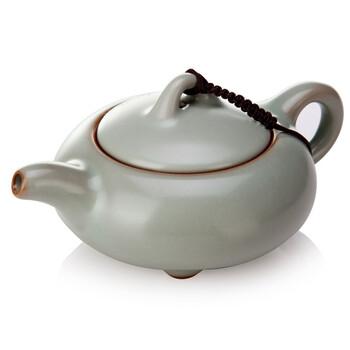 阳光飞歌 汝窑茶具 一壶两杯小盛水旅行茶具套装 莲花杯D0002