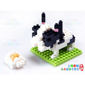 nanoblock nanoblock日本河田纳米积木 法国斗牛犬