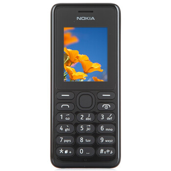 诺基亚(NOKIA) 108 (RM-1124) 黑色 移动联通2G手机 双卡双待