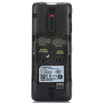 诺基亚(NOKIA) 108 (RM-1124) 黑色 移动联通2G手机 双卡双待