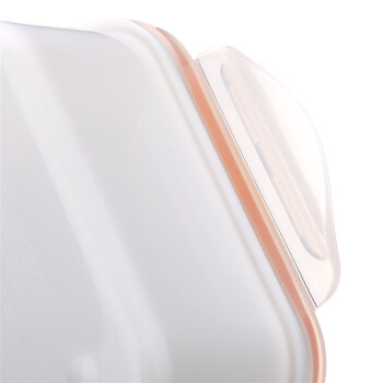 振兴 塑料带更双格饭盒 900ml 橙色 FH985