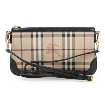burberry包无内标,burberry新标和老标 burberry 巴宝莉 女士经典格纹黑色饰边pvc单肩包 38979451