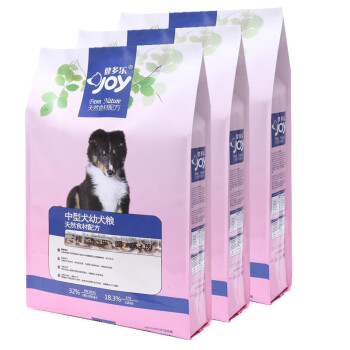 健多乐(JOY)宠物狗粮中型犬幼犬粮天然食材配