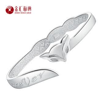 三八妇女节送母亲的礼物海纳珠宝S999千足银手镯