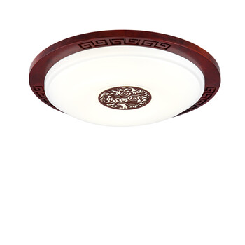 阳邦中式吸顶灯新中式木艺橡木客厅灯卧室灯简