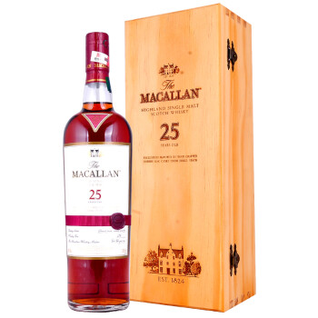 麦卡伦25年单一麦芽苏格兰威士忌 700ml
