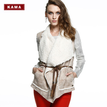 KAMA 卡玛 秋装<em>女士</em>时尚休闲<em>马甲</em> 7313953怎