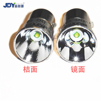 D灯 内置电动车大灯LED灯泡S2电动车灯泡BA20D双爪头直径20mm 12V CREE芯片白聚光镜面 5W