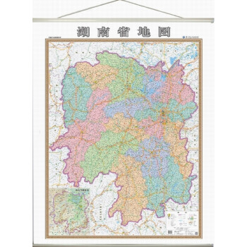 湖南省地图挂图 湖南省政区图 2014最新 1.4米