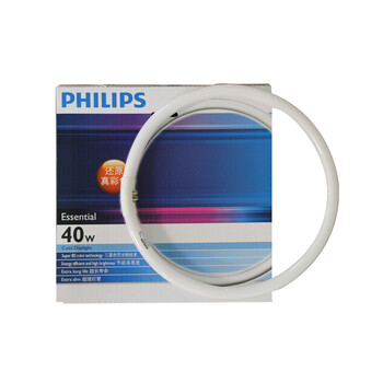 
                                        飞利浦（PHILIPS） 环形灯管T5/T8 22W32W40W荧光替换节能灯管/镇流器可选 T5灯管32W白光6500K直径24.5cm                