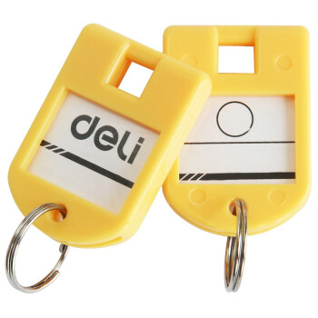 得力(deli)彩色钥匙管理箱专用钥匙牌 24个装 办公用品 9330