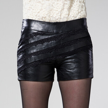 查牧斯 2014春装新款 <em>海宁</em>韩版修身包臀绵羊皮