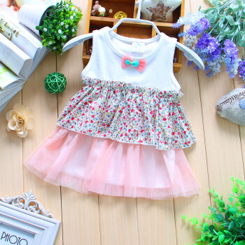 1-2岁宝宝夏装裙子2014新款女童婴儿服装蝴蝶