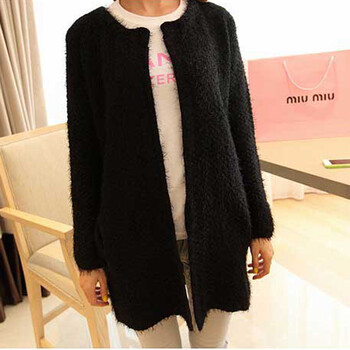 维尔伽 2013秋冬新款韩版<em>女装</em>显瘦<em>中长款</em>宽松