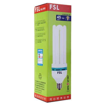 
                                        
                                                                                佛山照明（FSL）节能灯泡灯管大螺口大功率灯泡日光灯T5-4U-45W-E27白光6500K                