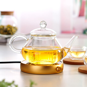 
                                                            左茗右器 保温底座 加热杯垫 电热恒温茶器 暖杯器 玻璃茶壶茶杯子办公室茶座 功夫茶具配件 流沙金                