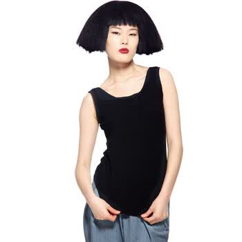 CELLMICELL 巴哈米舍 2012春夏新款女装 高品质棉 百搭实用时尚背心 打底背心 707AB904 黑色 L