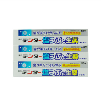 狮王汉方盐牙膏(563440)3支装180g*3