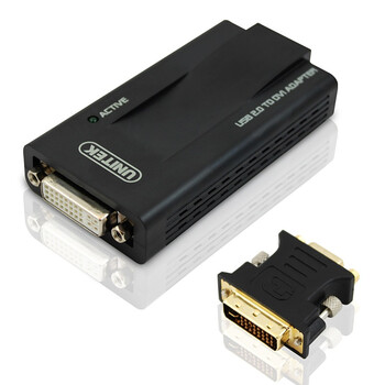 优越者 Y-2801 USB2.0转DVI/VGA分频器(带DVI转VGA头)
