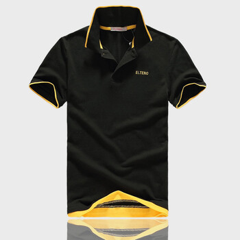 意丹奴2012夏装新款纯棉男士POLO衫D315230 黑色 XL/180
