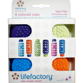 美国进口/Lifefactory彩色瓶盖套装4个装