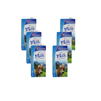 德国进口纽因堡纯牛奶(低脂)1000mLx6盒