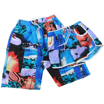 施魅儿精品情侣沙滩裤两件装qlstk03 蓝色 XL