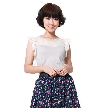 Basic House 百家好 夏装 韩版女式T恤 HLTS320L 麻灰色 165/68A/L