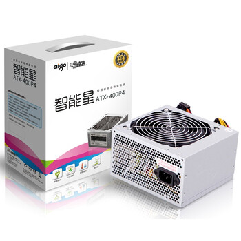 爱国者（aigo）智能星ATX-400P4 电源（额定270W/12CM温控静音风扇）
