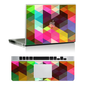 SkinAT 苹果笔记本MacBook全套保护贴膜 3M材料 幻彩菱形 Air 11 2011款