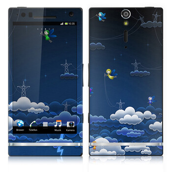 IdeaSkin 索尼 LT26i/Xperia S/Xperia Arc HD 皮肤 电闪雷鸣 手机外壳保护套皮贴膜 BDGA750492