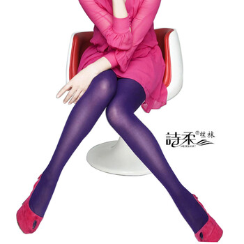 诗柔SHOROU R5028 五颜六色15D 包芯丝 彩色连裤袜 quese 6红色