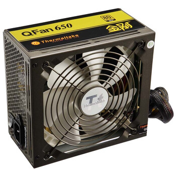 Tt（thermaltake）金刚Qfan 650（W3091）电源（金牌模组/宽幅/主动PFC/14cm静音风扇/加长线材）
