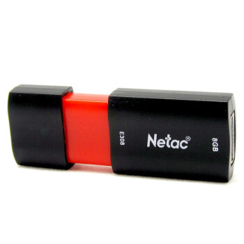 朗科（Netac）E308 8G USB3.0 时尚推拉型 U盘 黑色