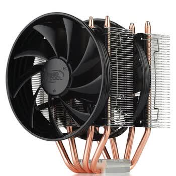 九州风神（DEEPCOOL） 霜塔 多平台CPU散热器 双12公分风扇 4热管 双塔式散热器