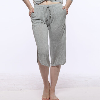 37love 2012春夏新品 舒适家居服休闲女裤 B2164040 花灰色 F(160/84A)