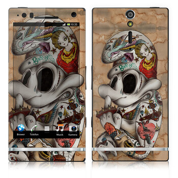 IdeaSkin 索尼 LT26i/Xperia S/Xperia Arc HD 皮肤 古惑蓝精灵 外壳保护套皮贴膜 BDGC522050