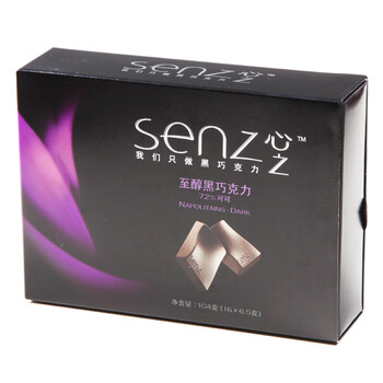 SENZ心之至醇黑巧克力(可可72%)104g*4