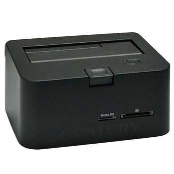 世特力（Century）裸族CROSU3CR 2.5寸/3.5寸SATA硬盘座 USB3.0 前置SD读卡器 黑色