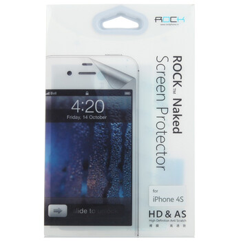 洛克（ROCK）苹果 iPhone4 4S HD&AS naked-sp 裸膜系列 防刮花 高透膜