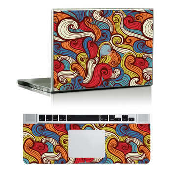 SkinAT 苹果笔记本MacBook全套保护贴膜 3M材料 卷卷花纹 Air 11 2011款