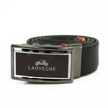 LAOYECHE 老爷车 新款牛皮自动扣男士腰带皮带A5351530