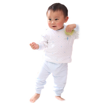 婴之谷 双面小兔肩钮套 T6507 蓝色 24个月