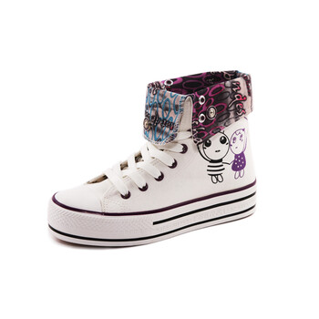 亿尔发厚底鞋女鞋潮帆布鞋松糕帆布鞋女韩版