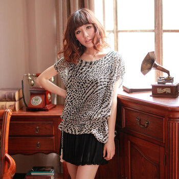Lystation 2012夏季新款女装 假两件真丝雪纺花苞连衣裙 送腰带 S1204028 白色 L