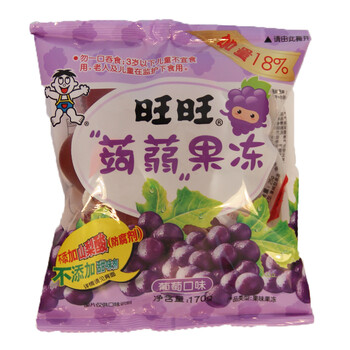 旺旺蒟蒻果冻(葡萄)170g(加量18%)*4