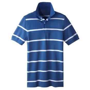 Giordano佐丹奴 Polo 男炫彩个性横间修身POLO 01012014 宝蓝色 L