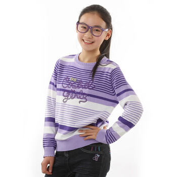 <em>棵棵树少年装 女</em>大童秋装21032506 毛衣 浅紫