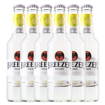 百加得冰锐朗姆预调酒柠檬味（6瓶装）275ml*6